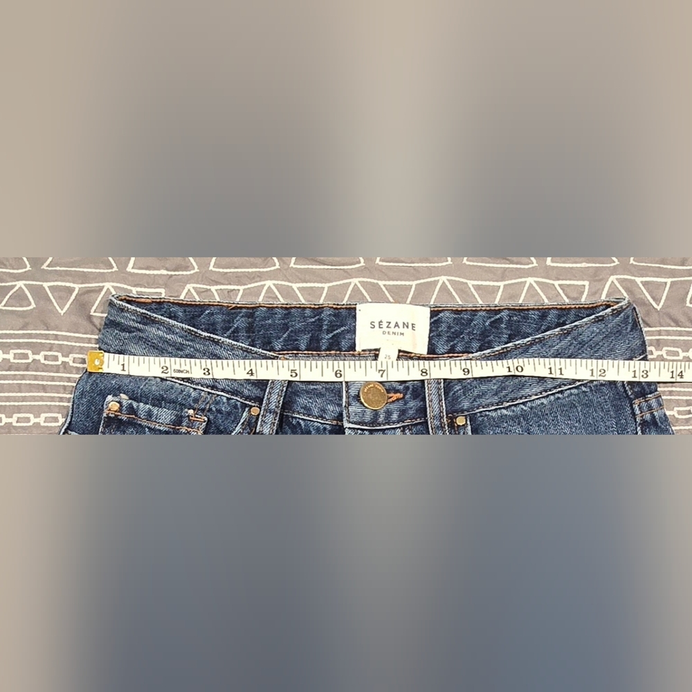 Sezane Cropped Straight Leg Jeans Size 25 - Picture 6 of 9